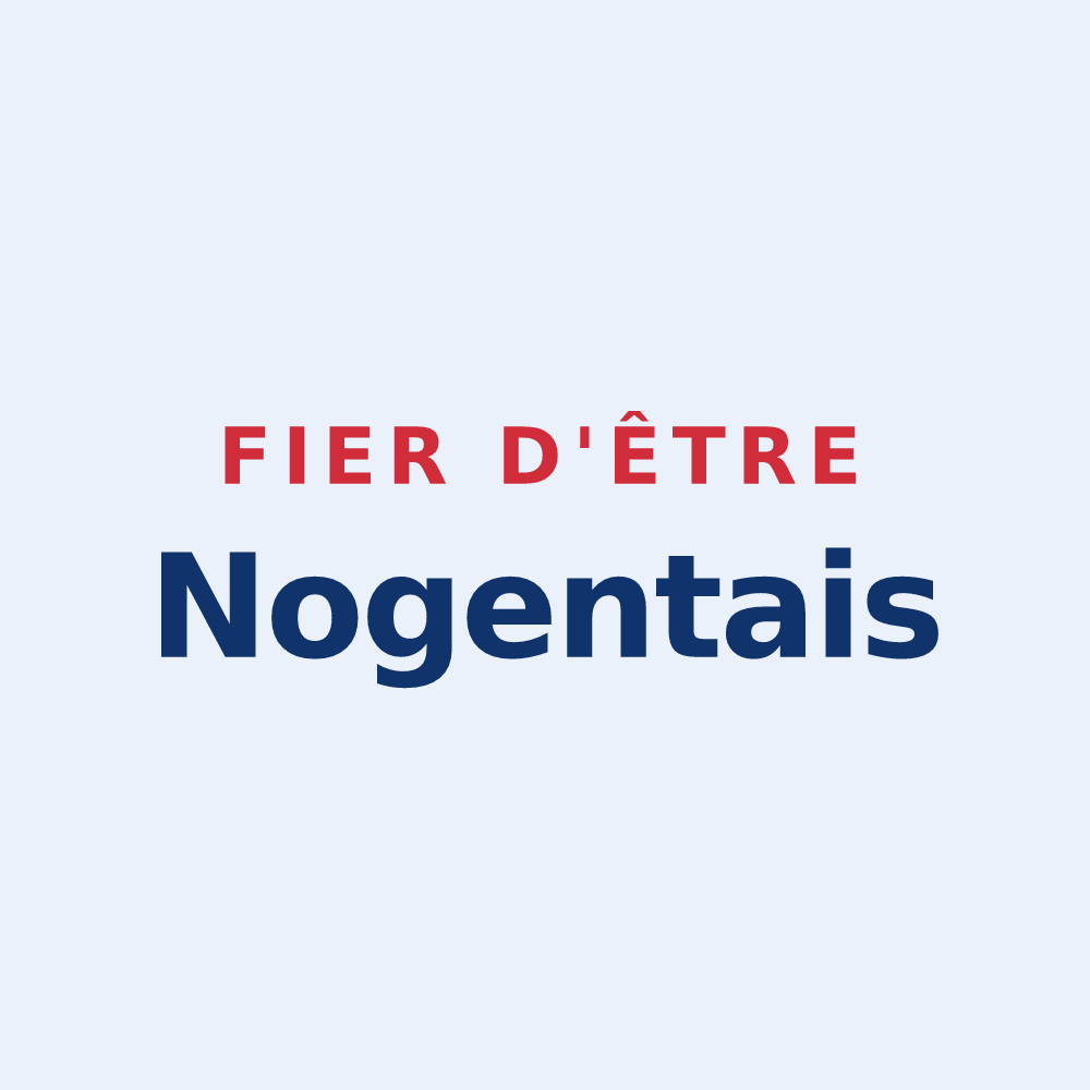 Sticker « Fier d'être Nogentais » — design pour Nogent-le-Roi