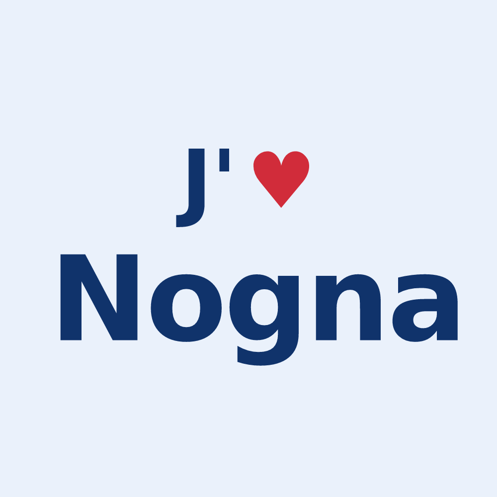 Sticker personnalisé Nogna — design J'aime Nogna