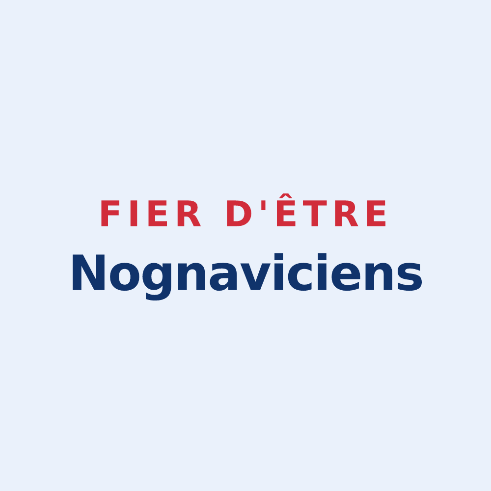 Sticker « Fier d'être Nognaviciens » — design pour Nogna