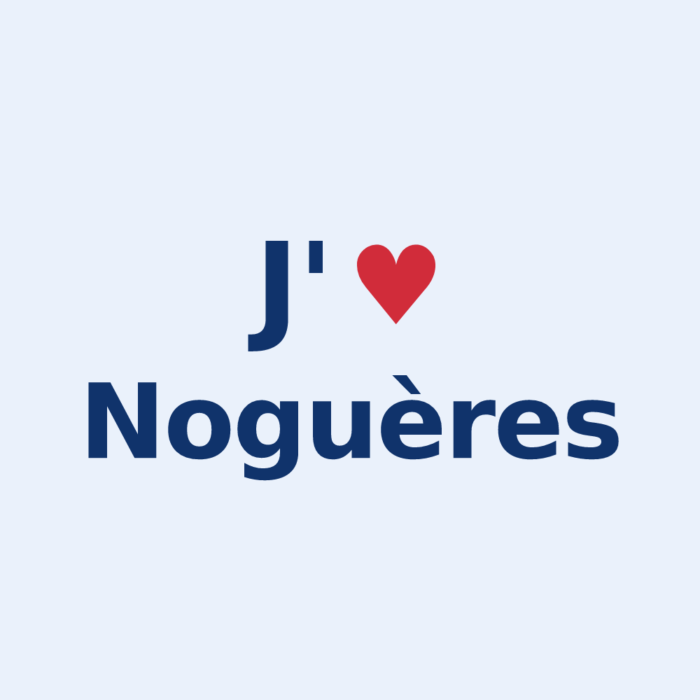 Sticker personnalisé Noguères — design J'aime Noguères