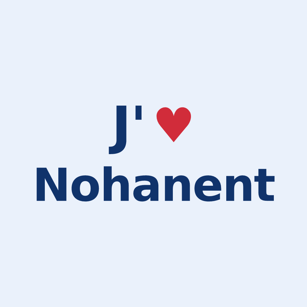 Sticker personnalisé Nohanent — design J'aime Nohanent