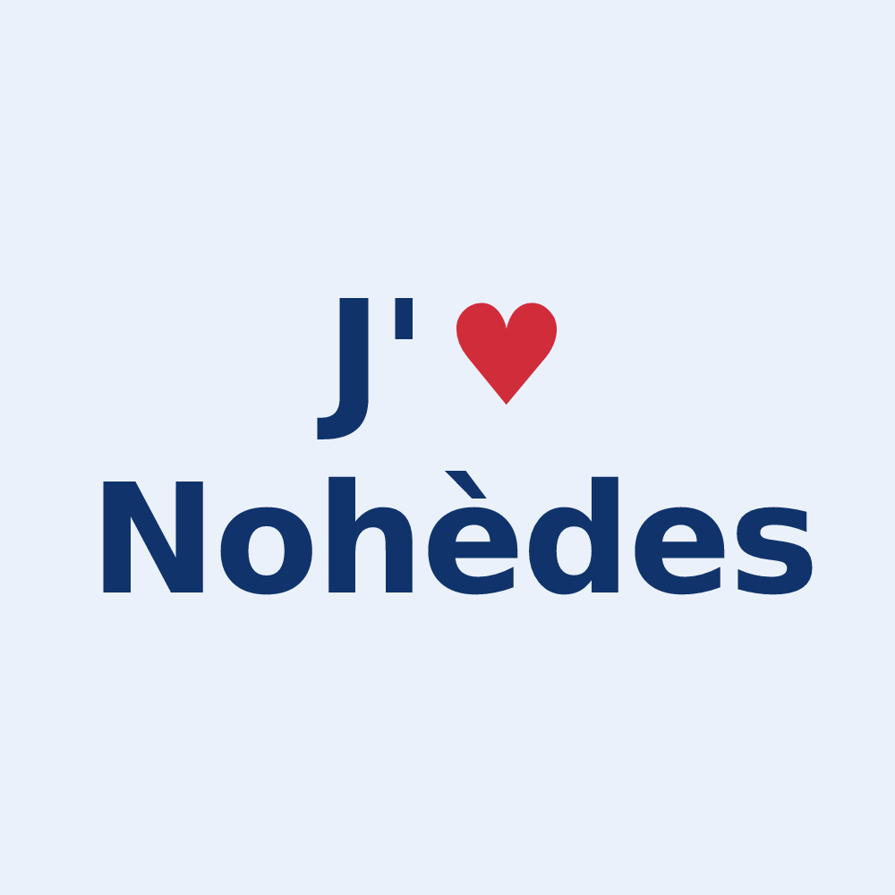 Sticker personnalisé Nohèdes — design J'aime Nohèdes
