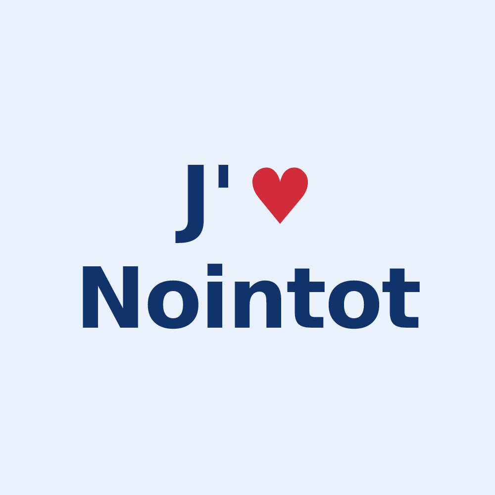 Sticker personnalisé Nointot — design J'aime Nointot