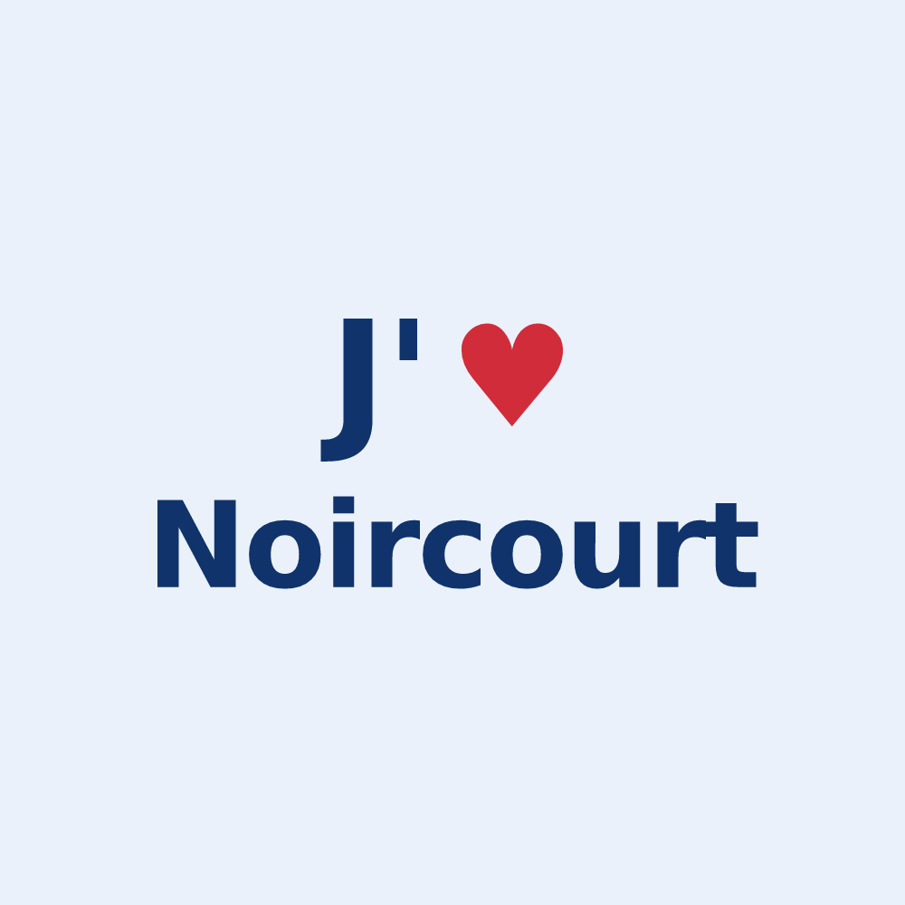 Sticker personnalisé Noircourt — design J'aime Noircourt