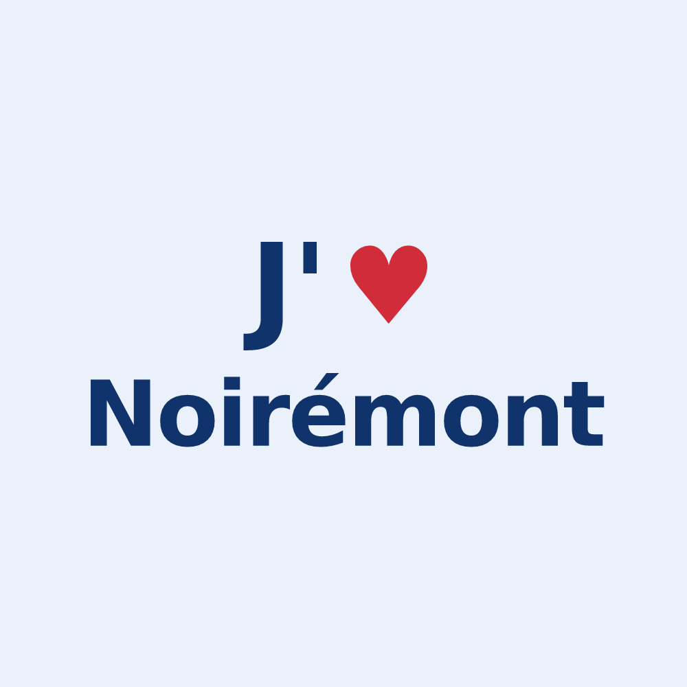 Sticker personnalisé Noirémont — design J'aime Noirémont