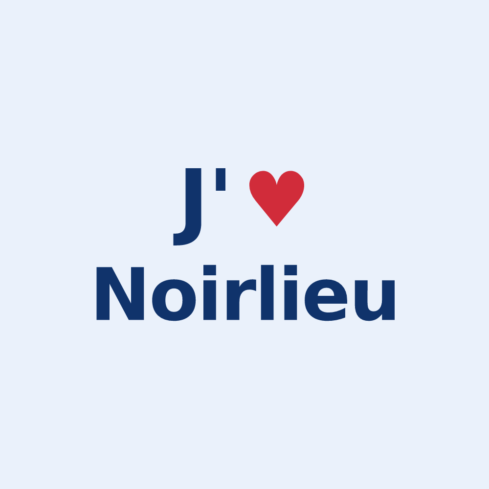 Sticker personnalisé Noirlieu — design J'aime Noirlieu