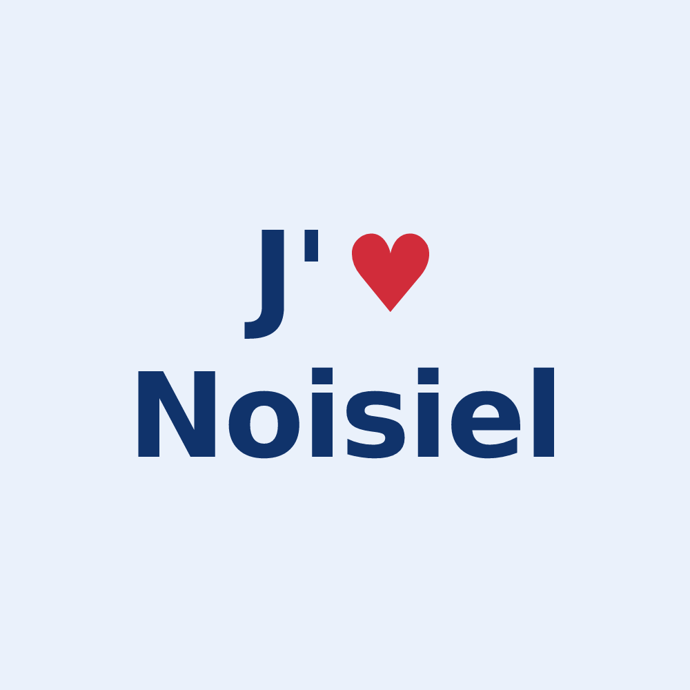 Sticker personnalisé Noisiel — design J'aime Noisiel