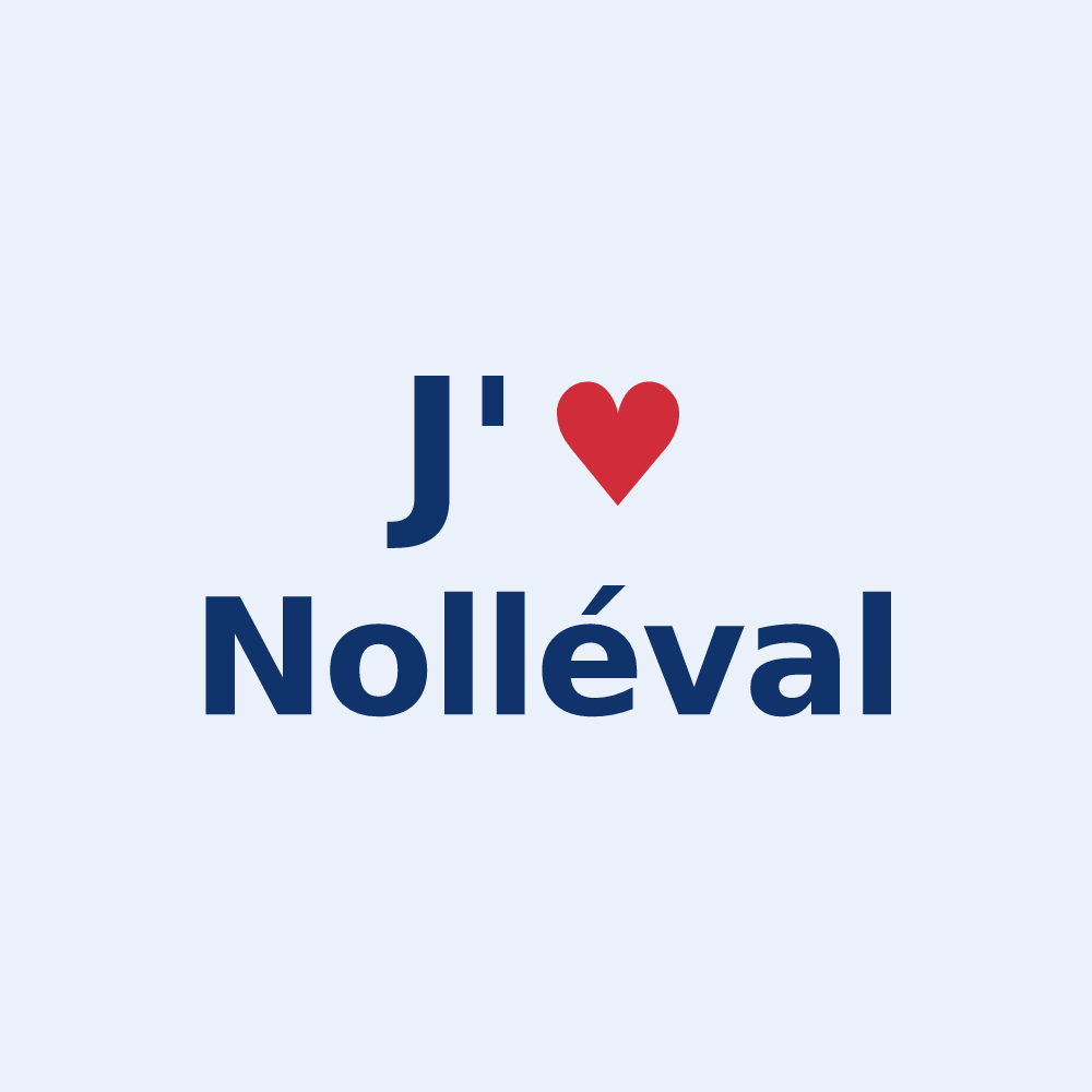 Sticker personnalisé Nolléval — design J'aime Nolléval