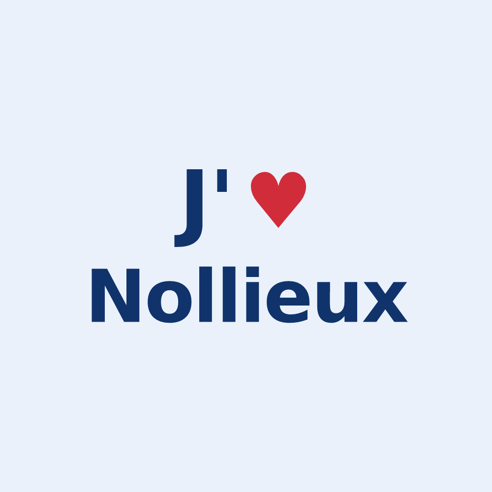 Sticker personnalisé Nollieux — design J'aime Nollieux