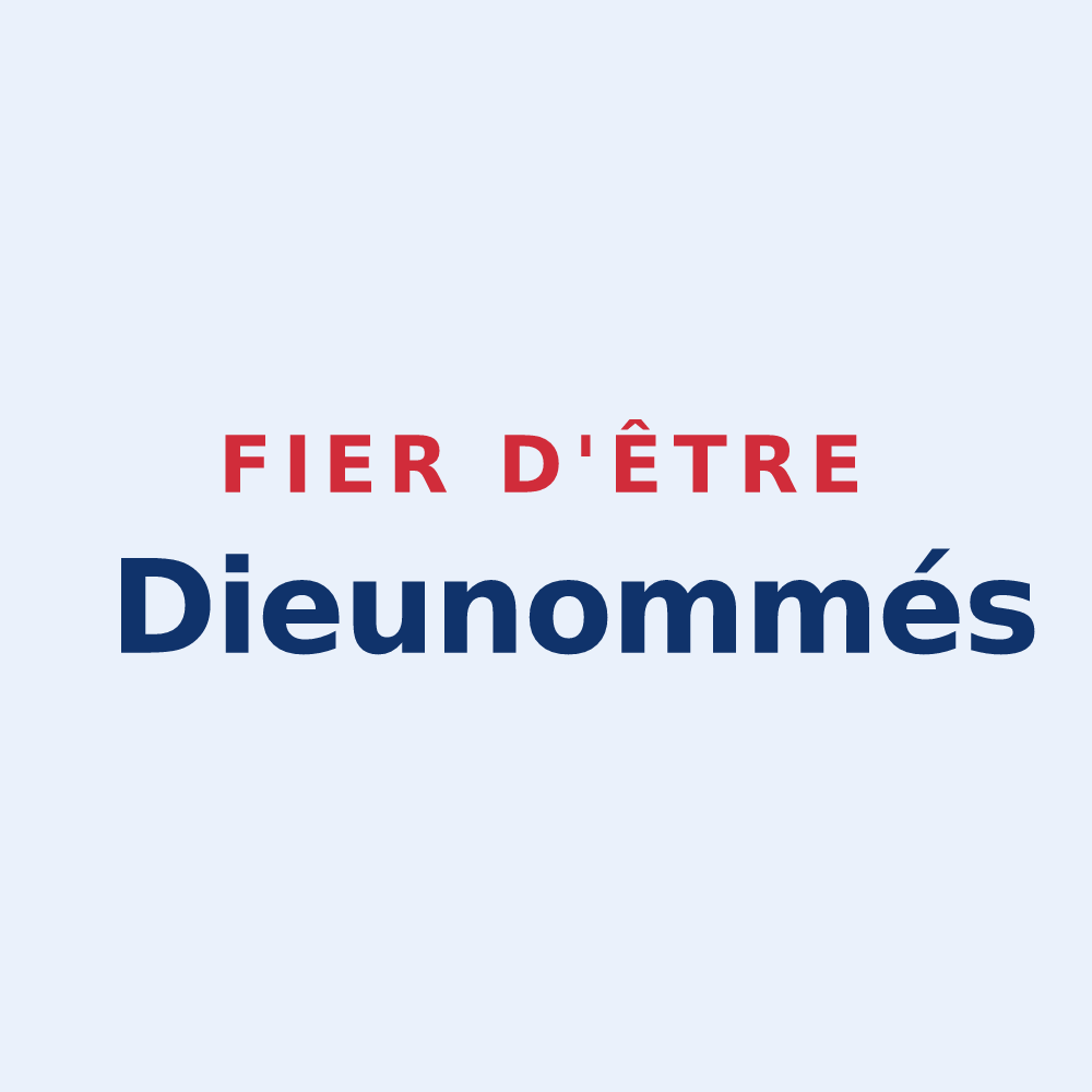 Sticker « Fier d'être Dieunommés » — design pour Nomdieu