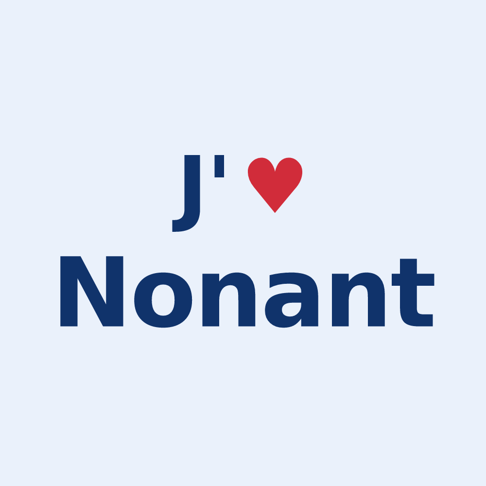 Sticker personnalisé Nonant — design J'aime Nonant