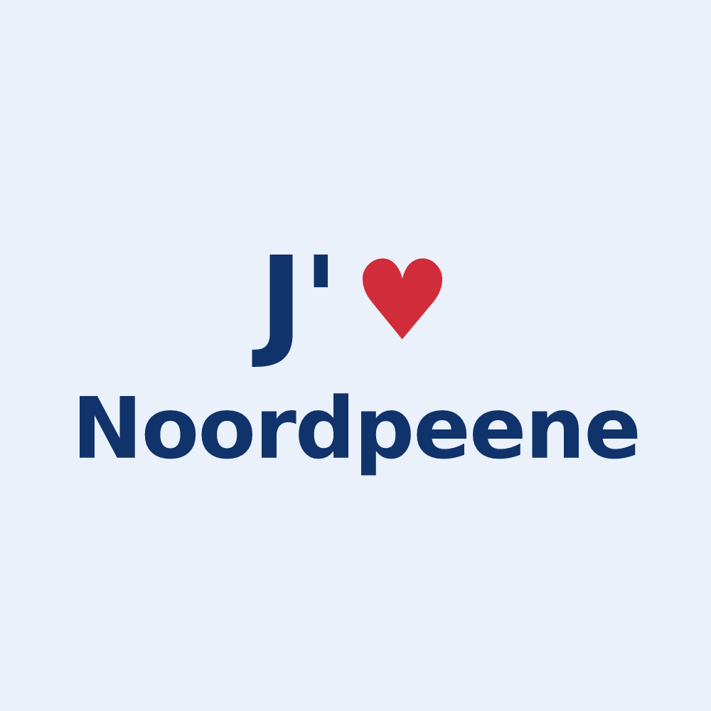 Sticker personnalisé Noordpeene — design J'aime Noordpeene