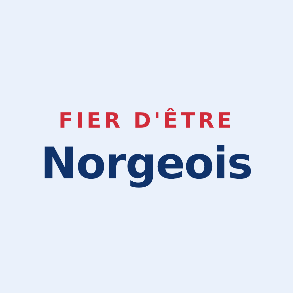 Sticker « Fier d'être Norgeois » — design pour Norges-la-Ville