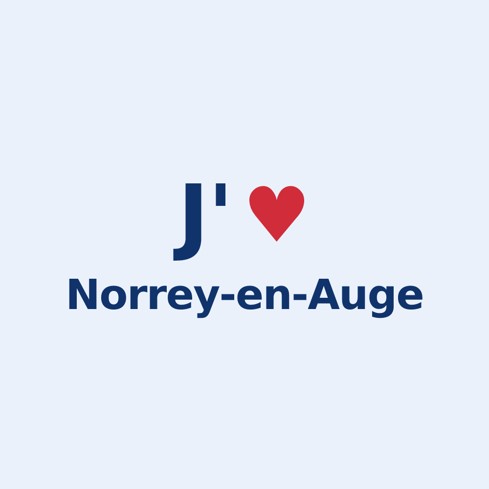 Sticker personnalisé Norrey-en-Auge — design J'aime Norrey-en-Auge