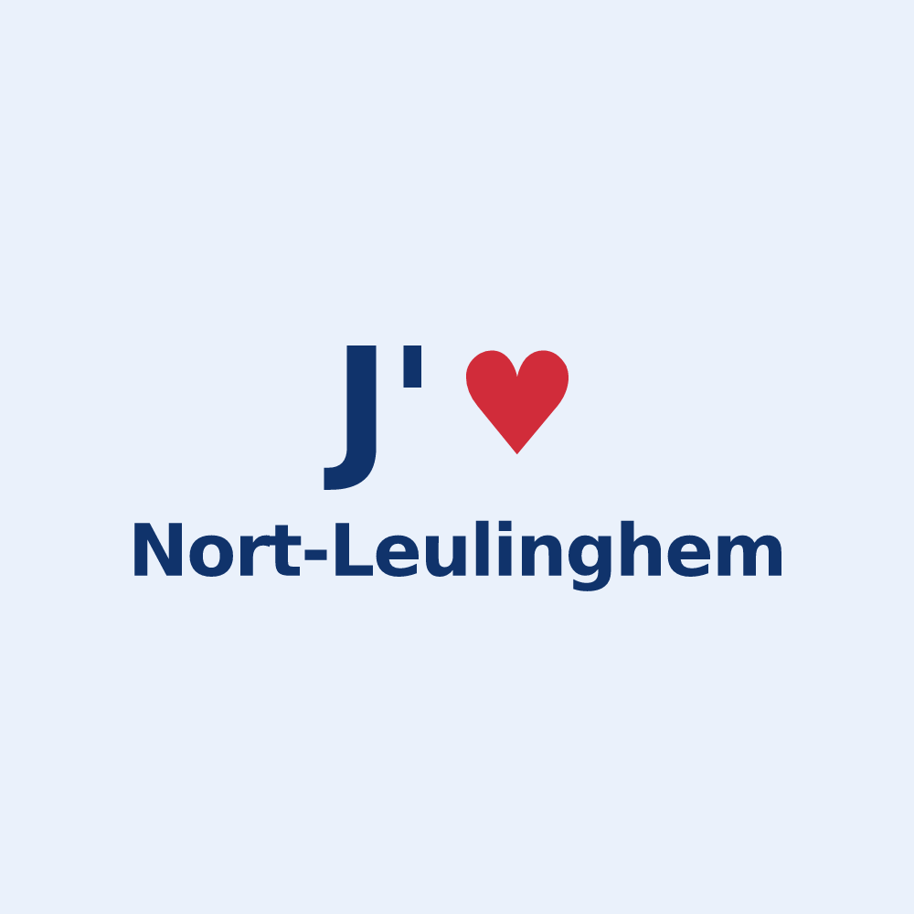 Sticker personnalisé Nort-Leulinghem — design J'aime Nort-Leulinghem