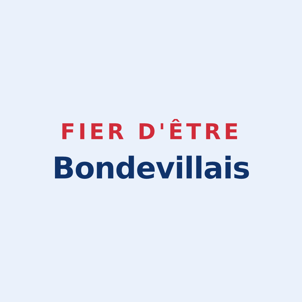 Sticker « Fier d'être Bondevillais » — design pour Notre-Dame-de-Bondeville
