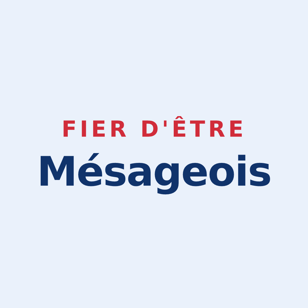 Sticker « Fier d'être Mésageois » — design pour Notre-Dame-de-Mésage