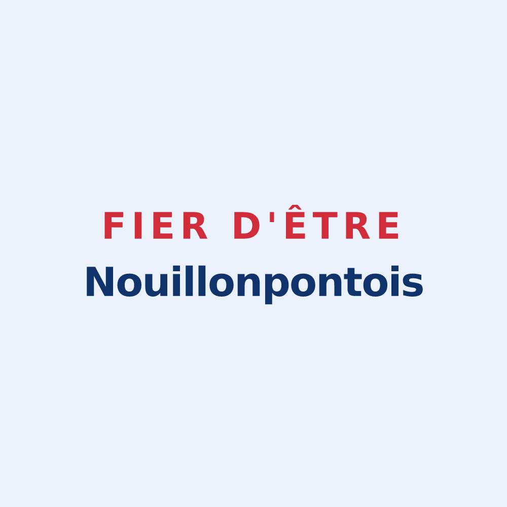 Sticker « Fier d'être Nouillonpontois » — design pour Nouillonpont
