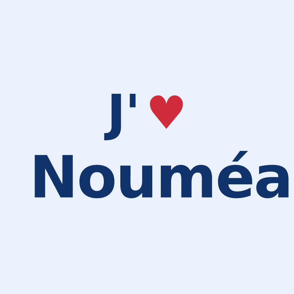 Sticker personnalisé Nouméa — design J'aime Nouméa