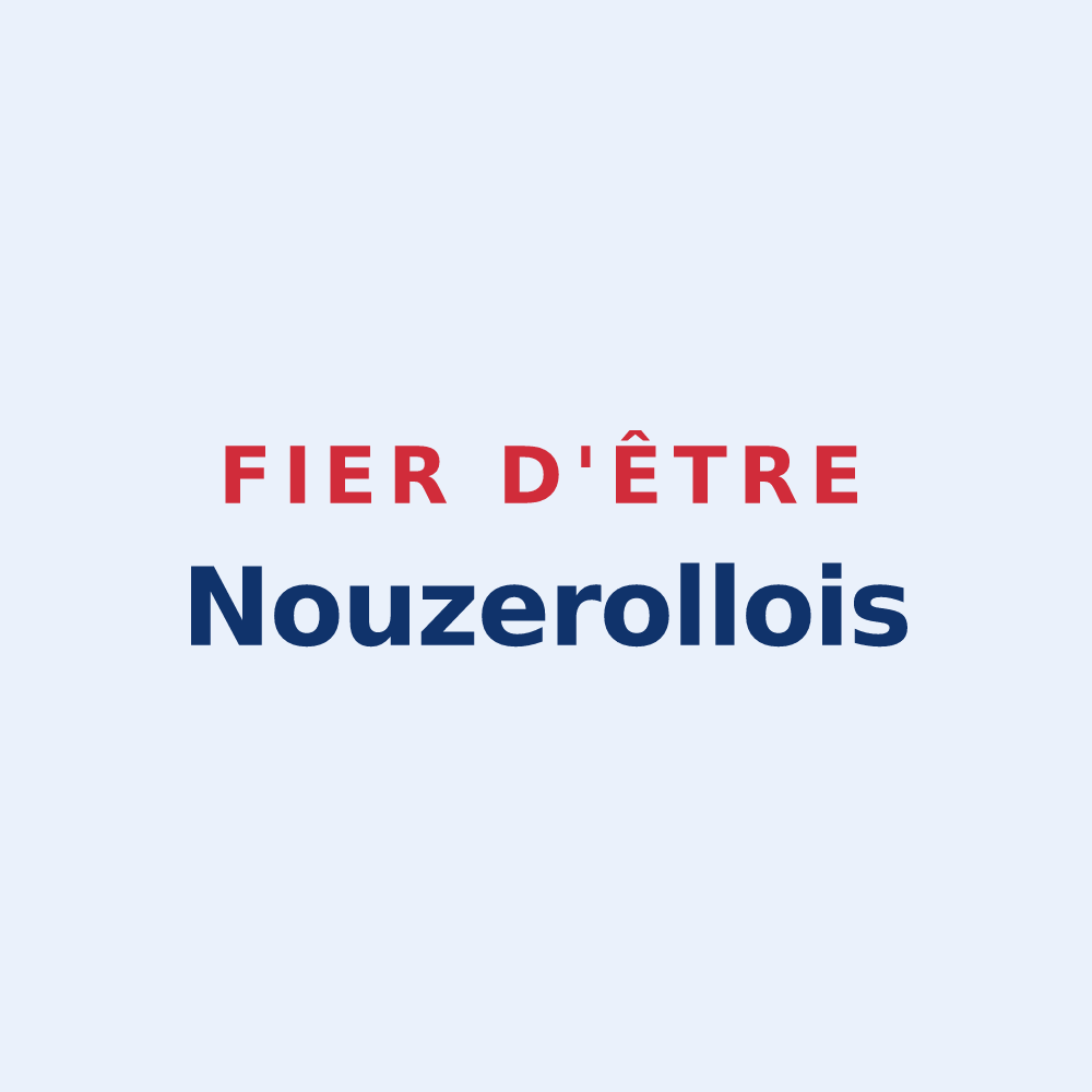 Sticker « Fier d'être Nouzerollois » — design pour Nouzerolles