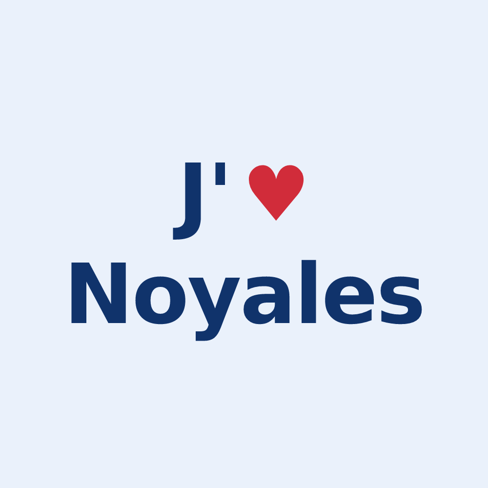 Sticker personnalisé Noyales — design J'aime Noyales