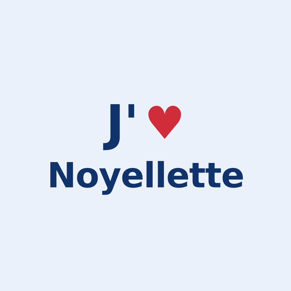 Sticker personnalisé Noyellette — design J'aime Noyellette