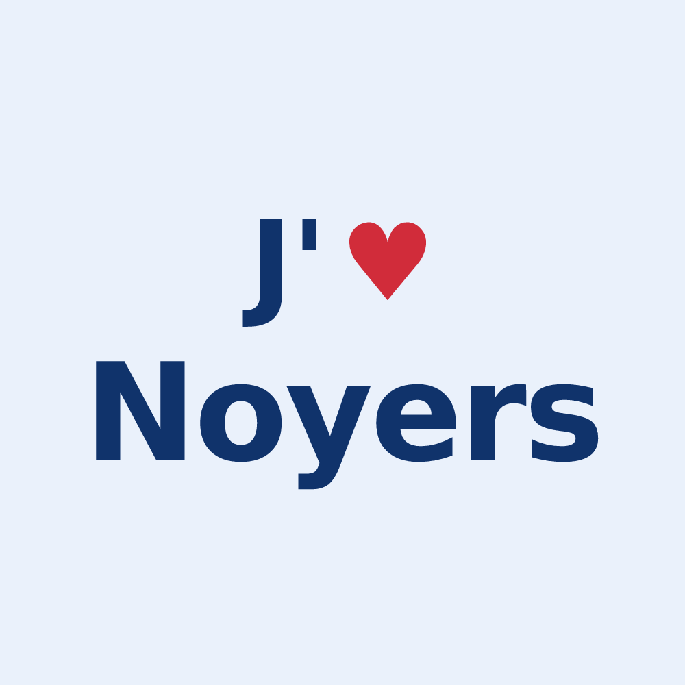 Sticker personnalisé Noyers — design J'aime Noyers