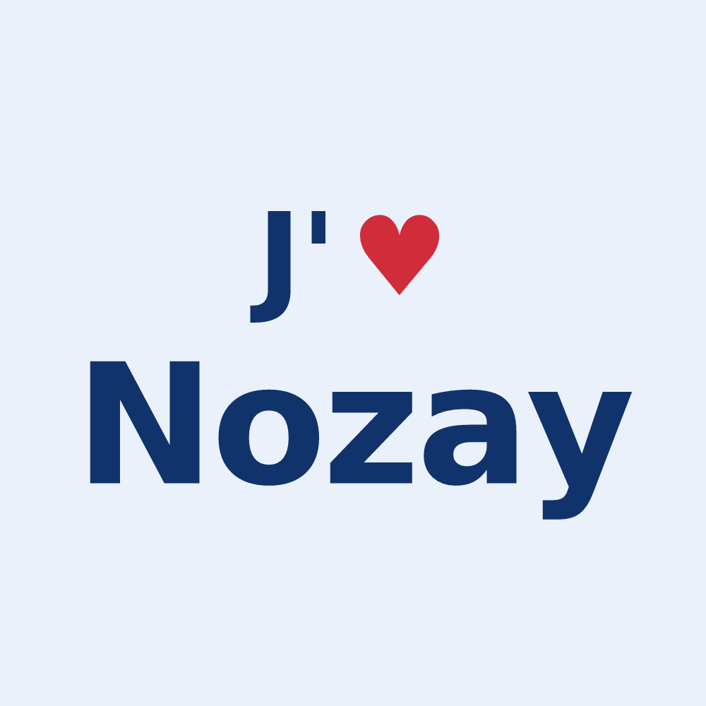Sticker personnalisé Nozay — design J'aime Nozay
