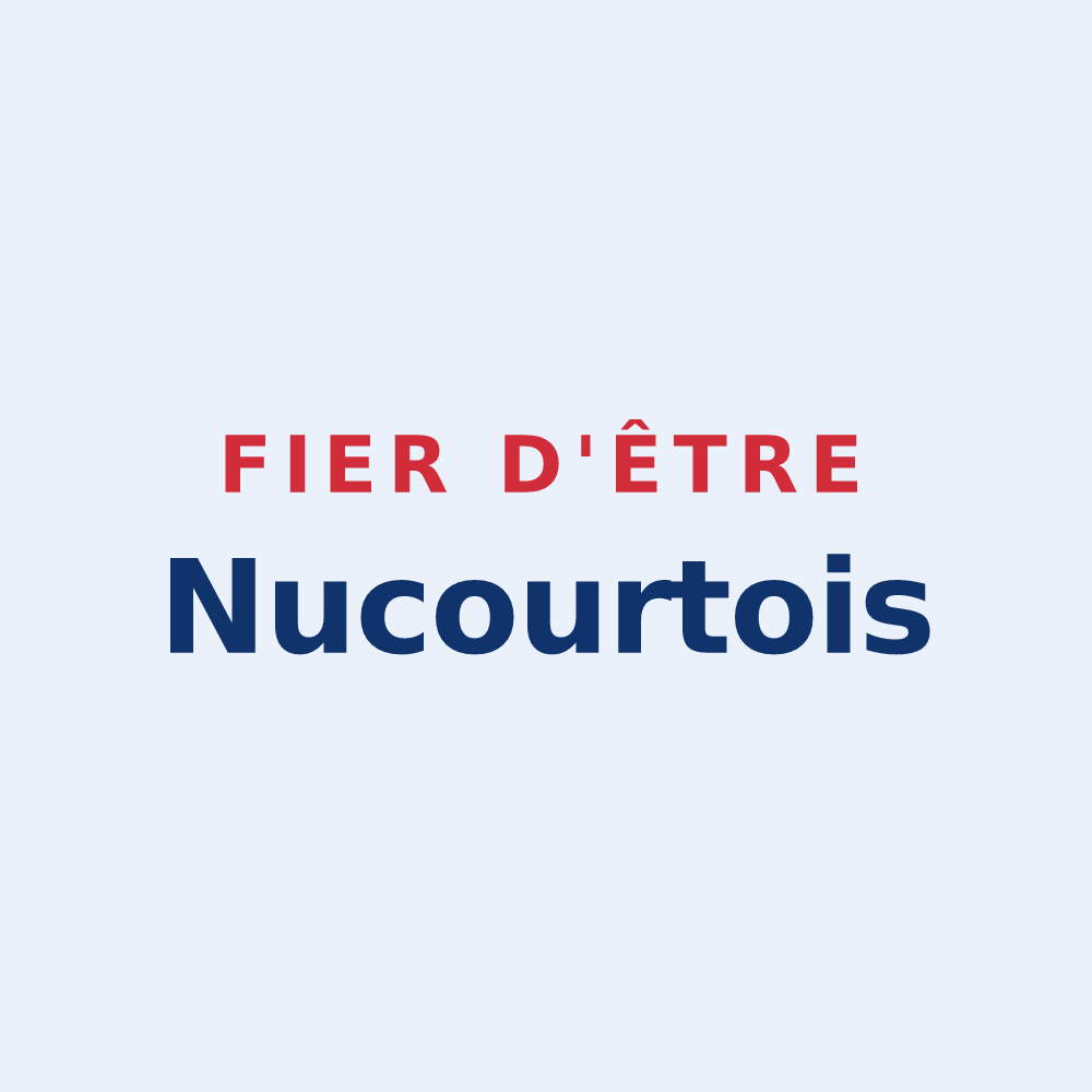 Sticker « Fier d'être Nucourtois » — design pour Nucourt