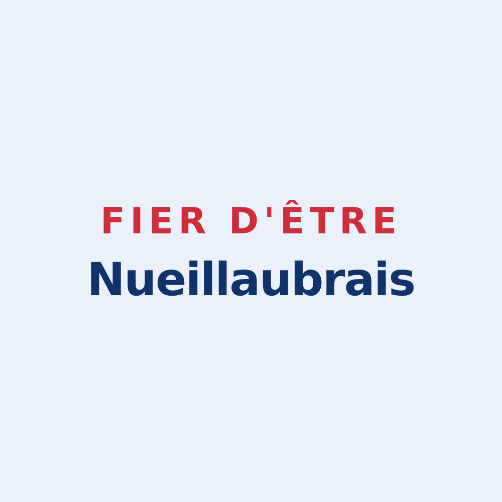 Sticker « Fier d'être Nueillaubrais » — design pour Nueil-les-Aubiers