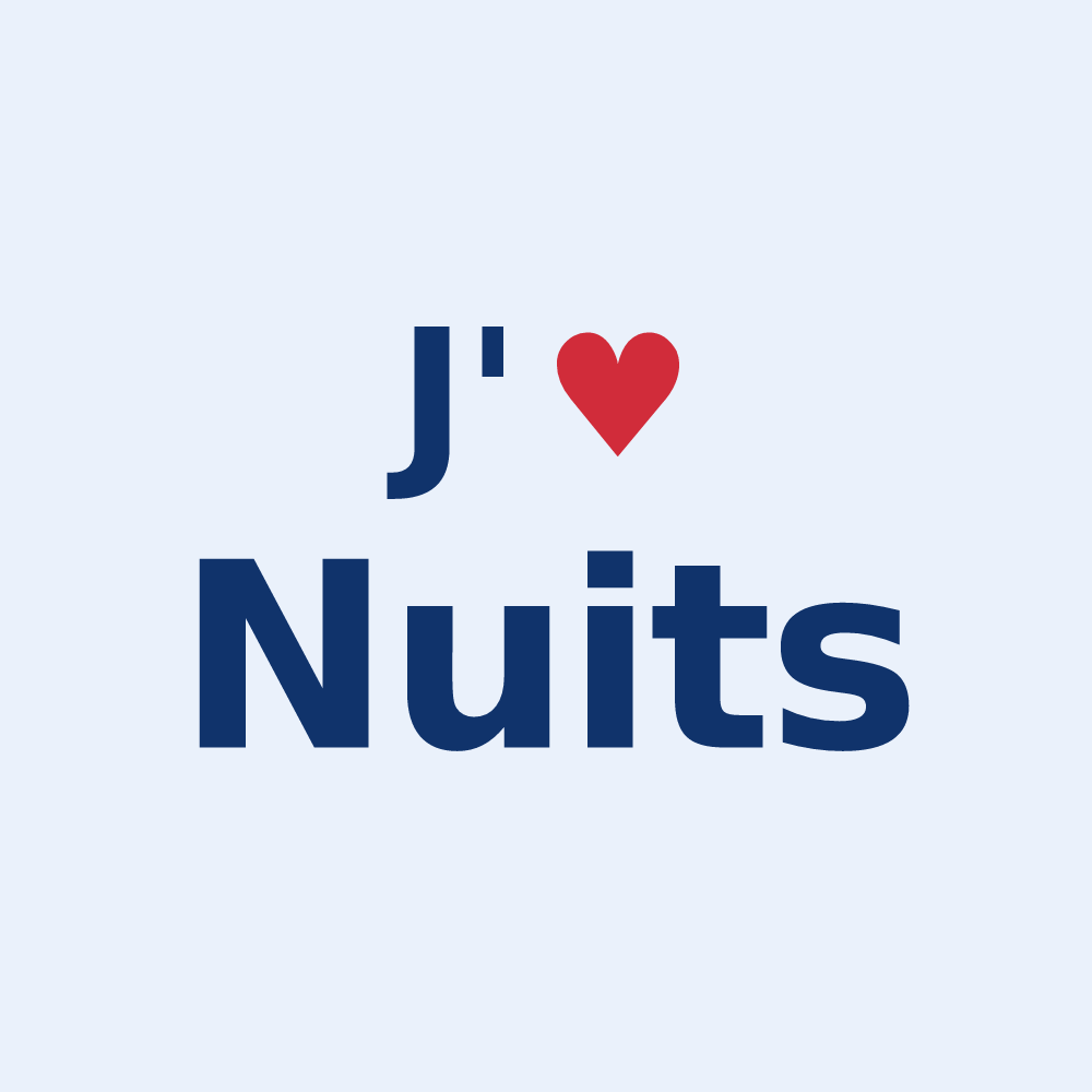 Sticker personnalisé Nuits — design J'aime Nuits