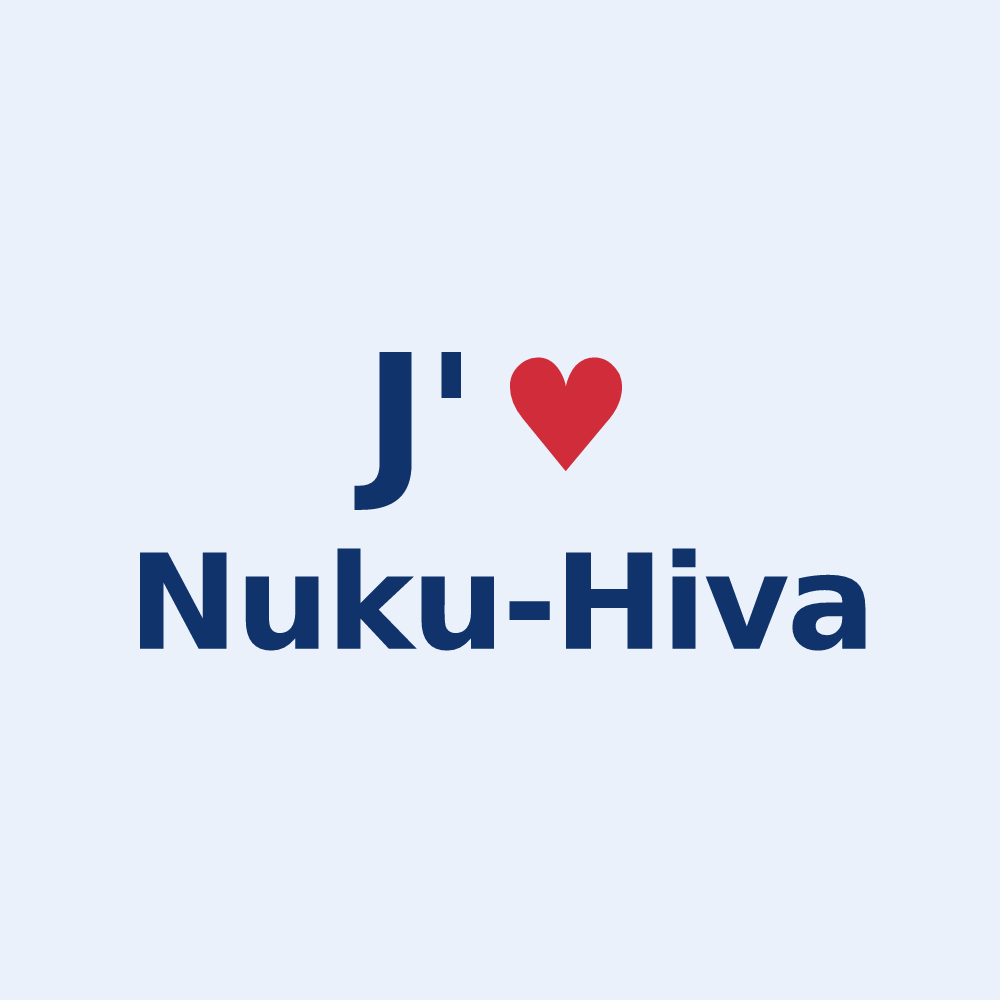 Sticker personnalisé Nuku-Hiva — design J'aime Nuku-Hiva