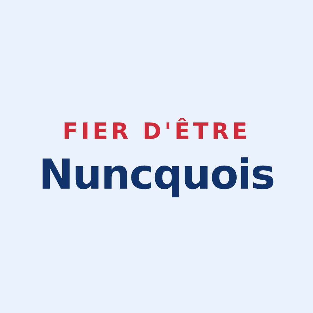 Sticker « Fier d'être Nuncquois » — design pour Nuncq-Hautecôte