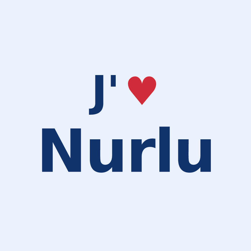 Sticker personnalisé Nurlu — design J'aime Nurlu