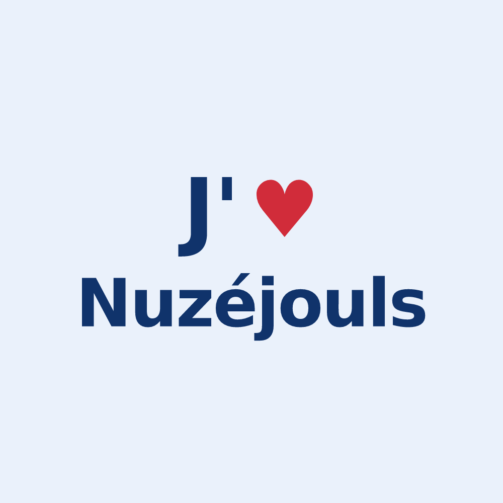 Sticker personnalisé Nuzéjouls — design J'aime Nuzéjouls