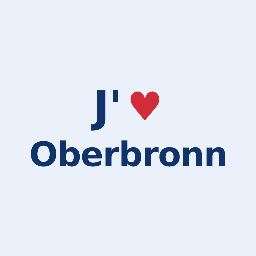 Sticker personnalisé Oberbronn — design J'aime Oberbronn
