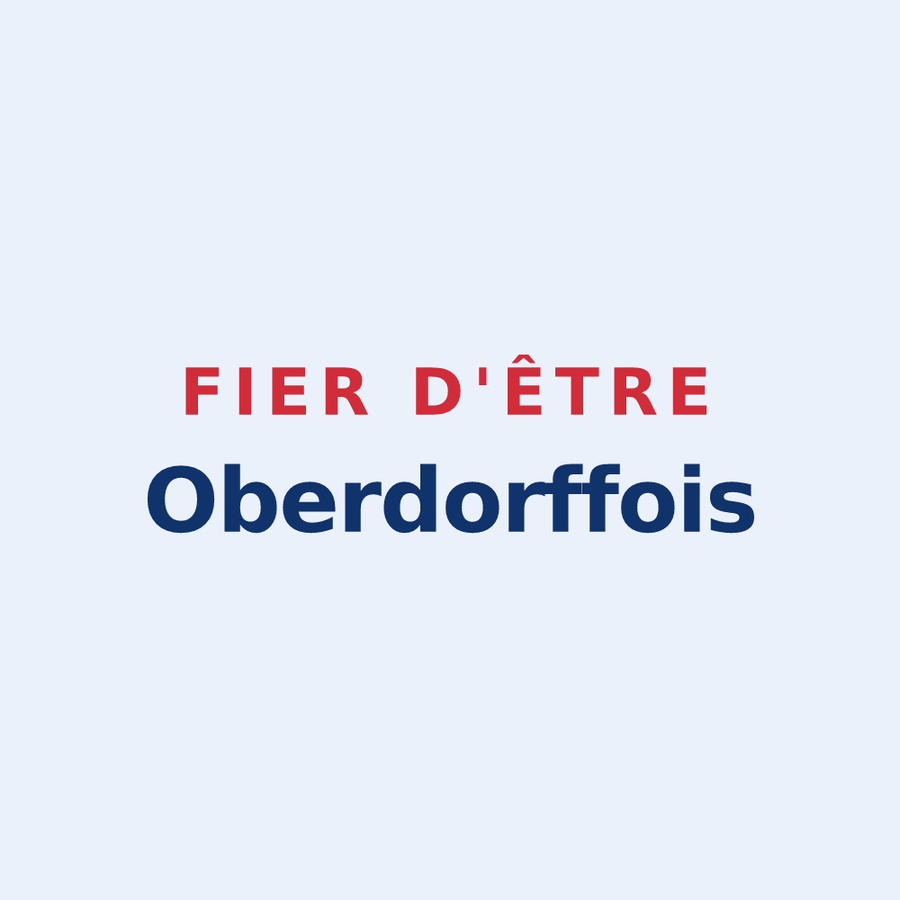 Sticker « Fier d'être Oberdorffois » — design pour Oberdorff
