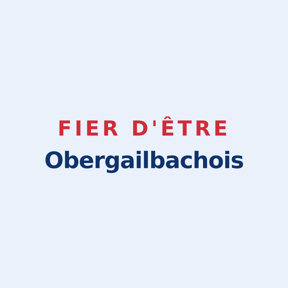 Sticker « Fier d'être Obergailbachois » — design pour Obergailbach