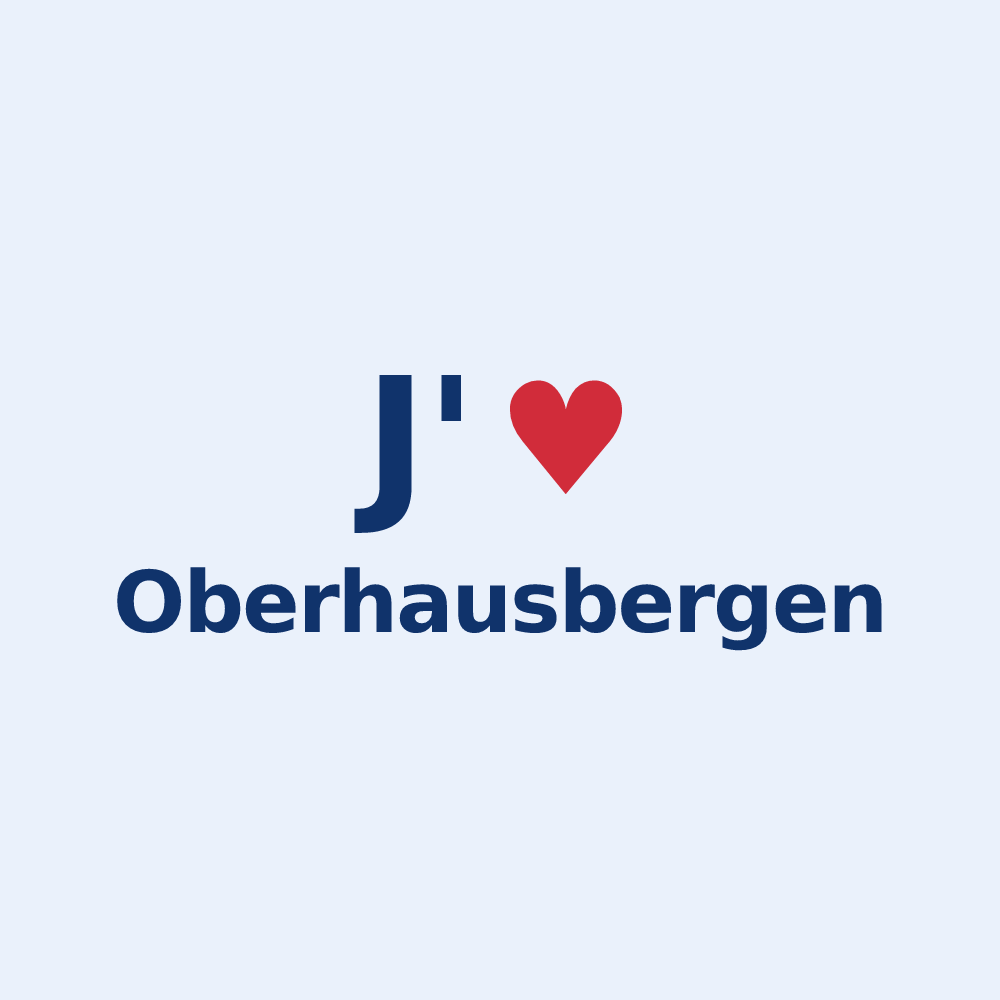 Sticker personnalisé Oberhausbergen — design J'aime Oberhausbergen