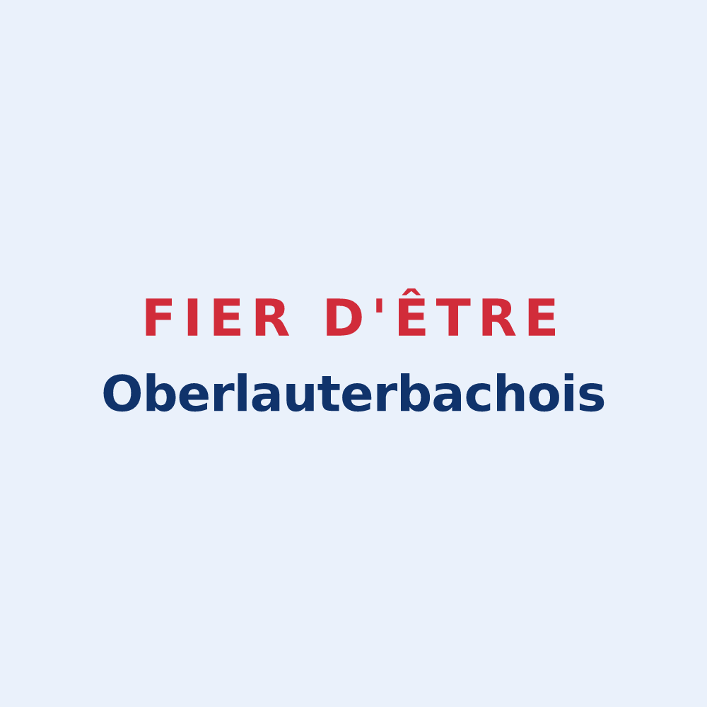 Sticker « Fier d'être Oberlauterbachois » — design pour Oberlauterbach