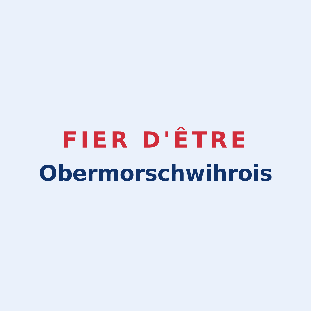 Sticker « Fier d'être Obermorschwihrois » — design pour Obermorschwihr