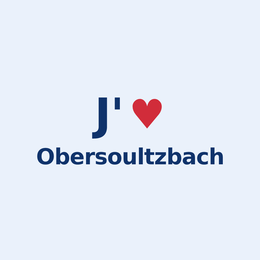 Sticker personnalisé Obersoultzbach — design J'aime Obersoultzbach
