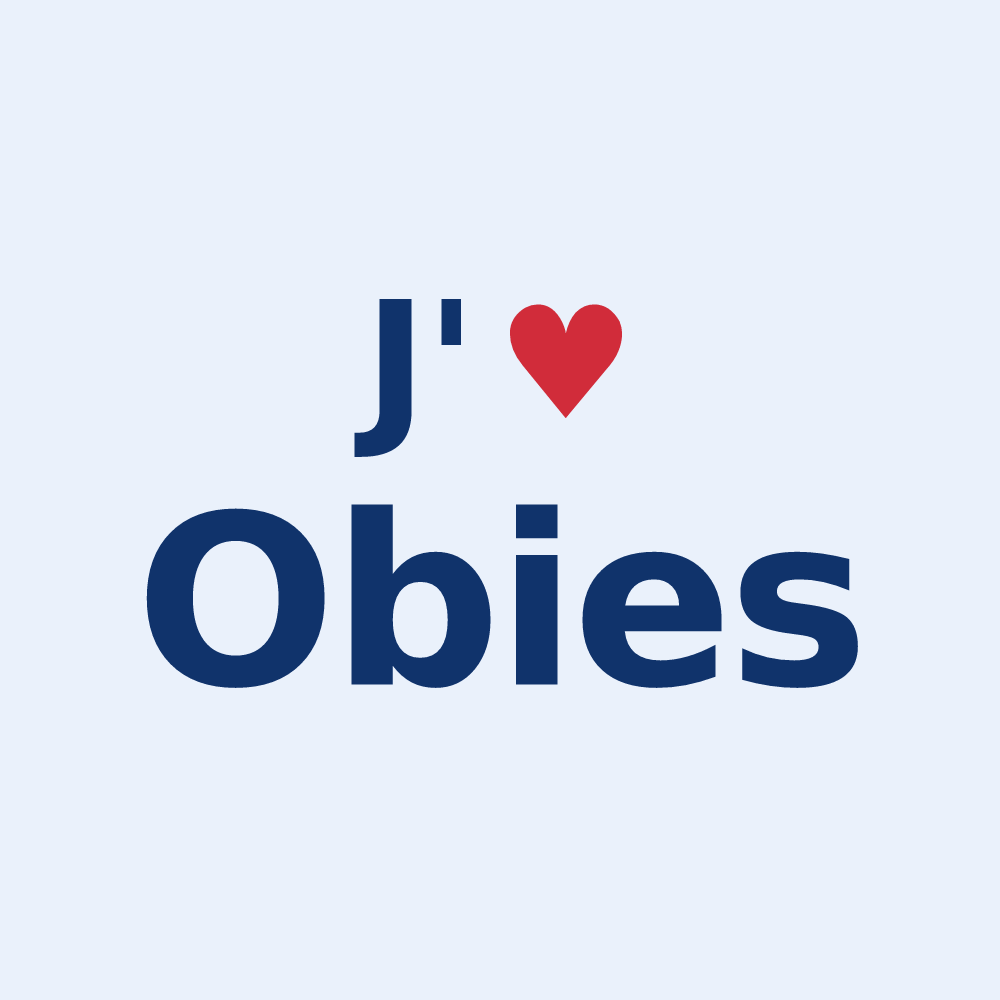 Sticker personnalisé Obies — design J'aime Obies