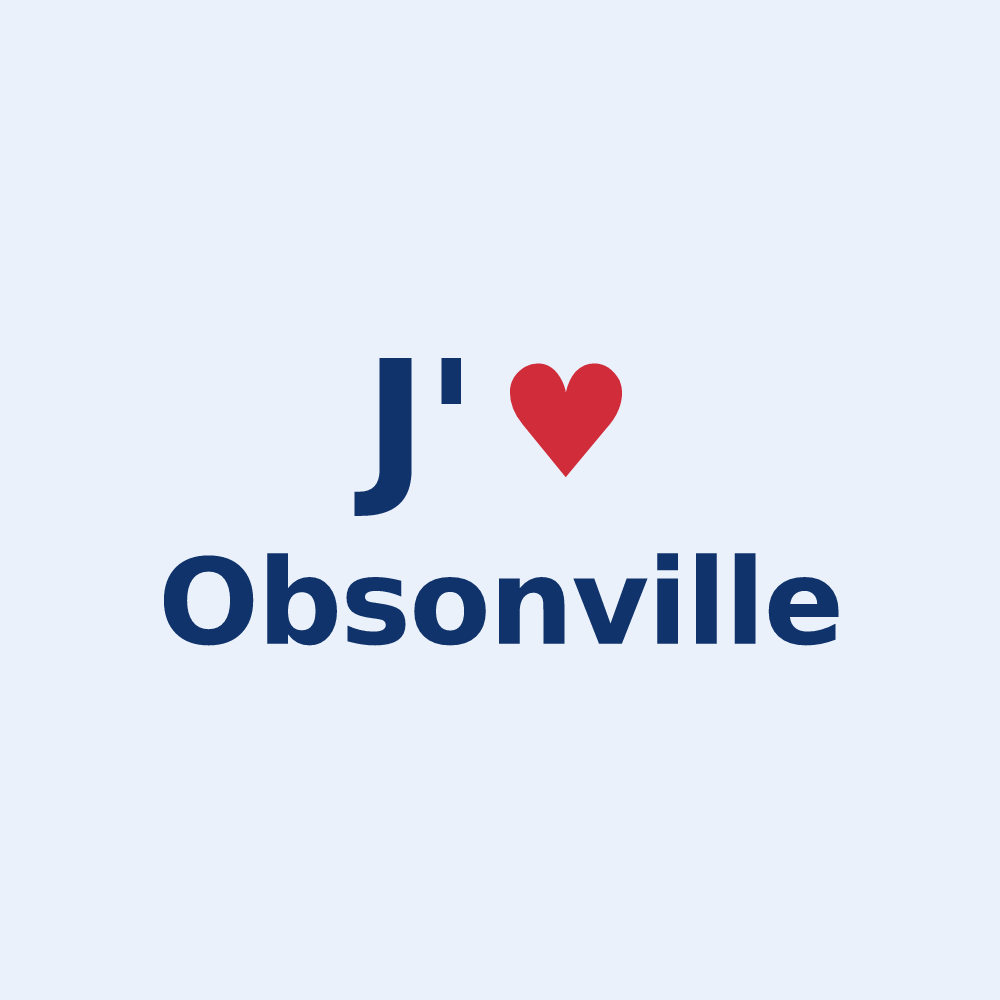 Sticker personnalisé Obsonville — design J'aime Obsonville