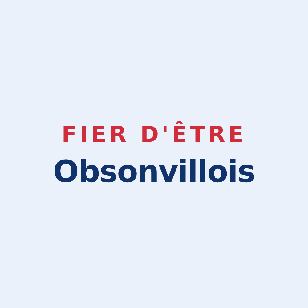 Sticker « Fier d'être Obsonvillois » — design pour Obsonville