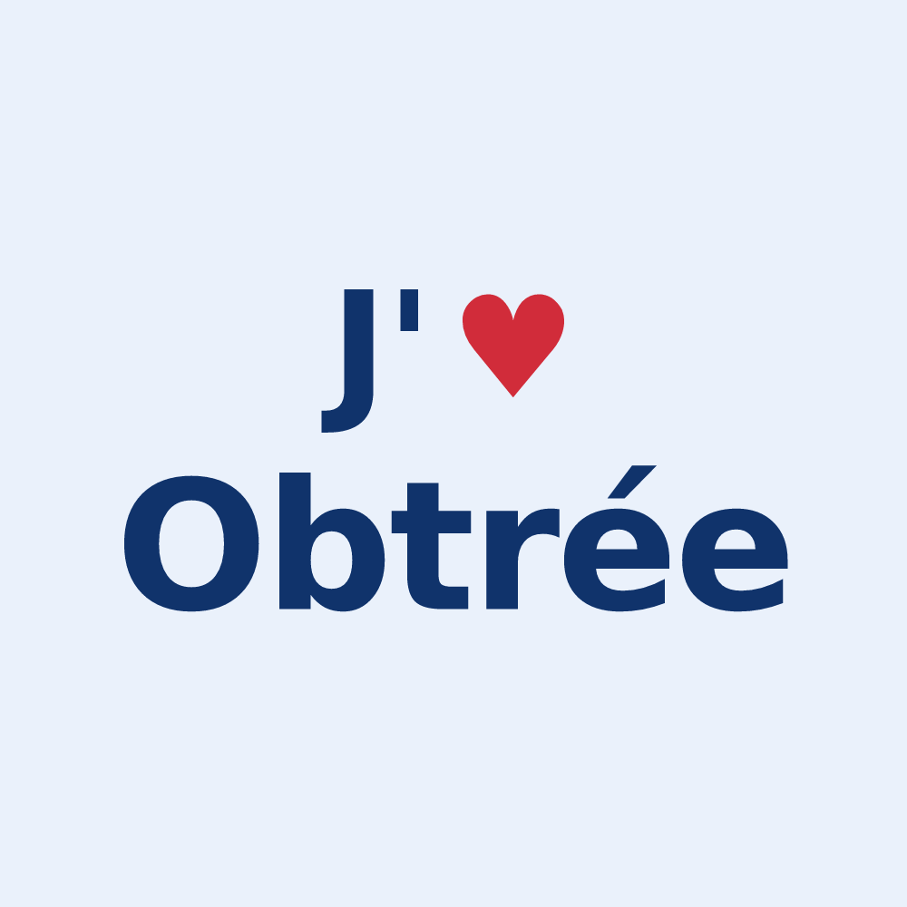 Sticker personnalisé Obtrée — design J'aime Obtrée