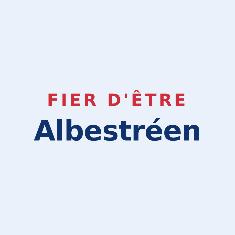 Sticker « Fier d'être Albestréen » — design pour Obtrée