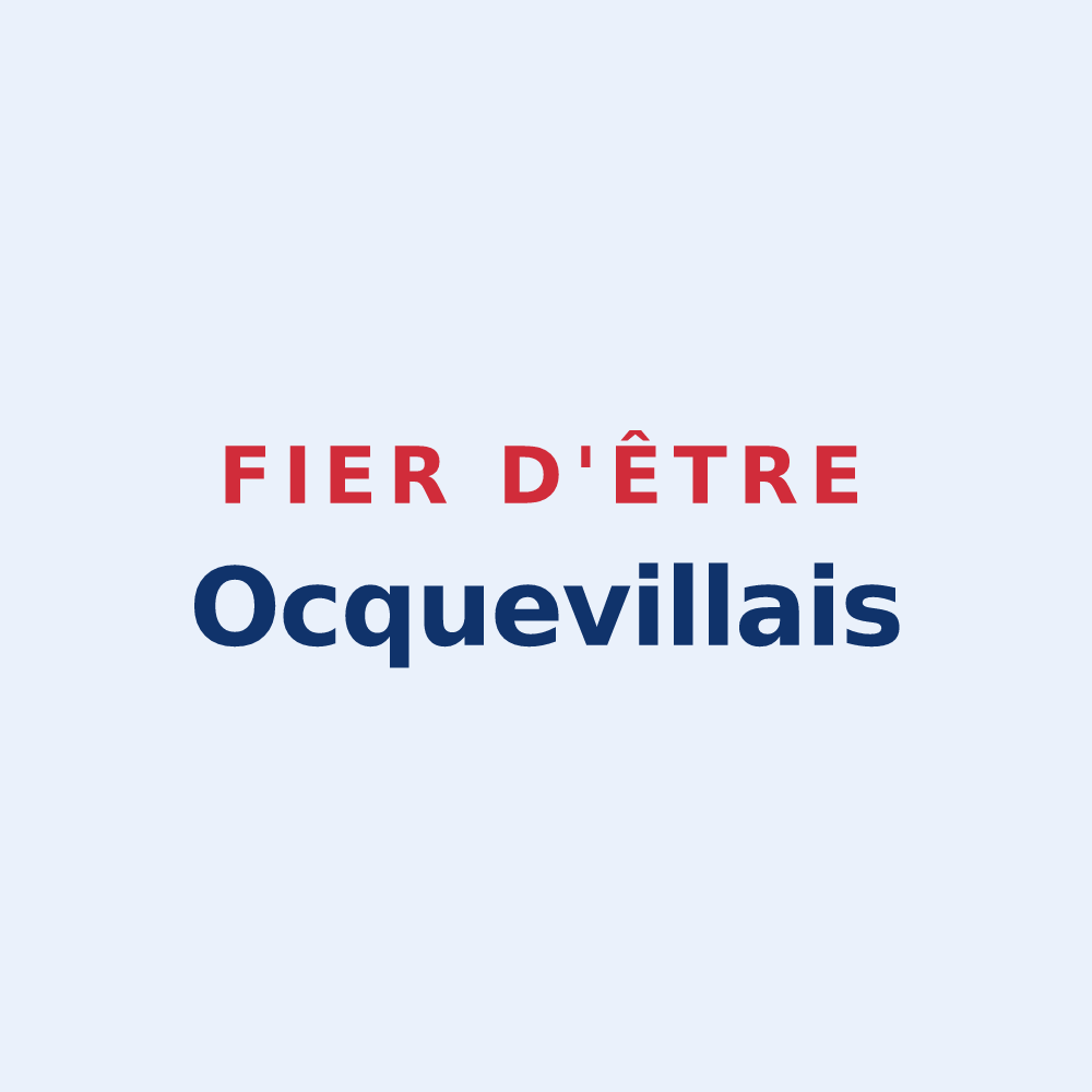 Sticker « Fier d'être Ocquevillais » — design pour Ocqueville