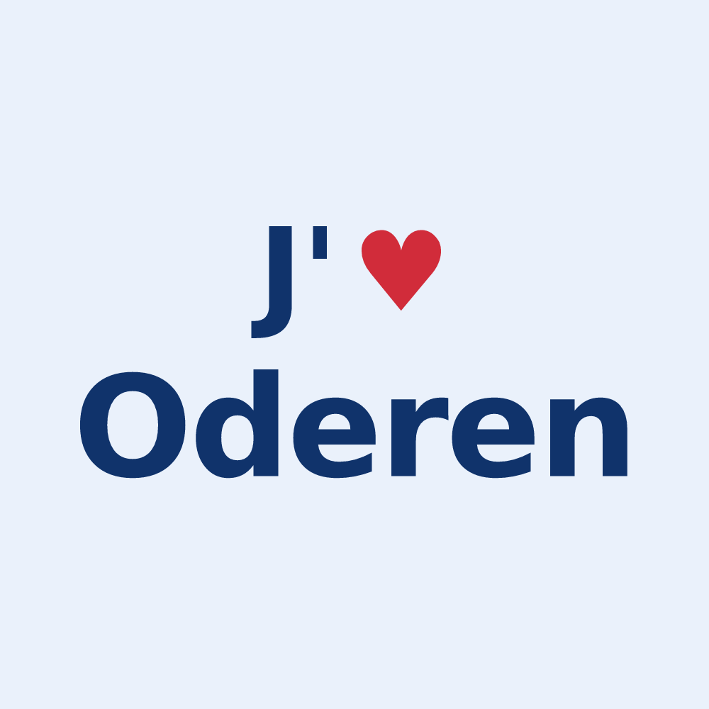 Sticker personnalisé Oderen — design J'aime Oderen