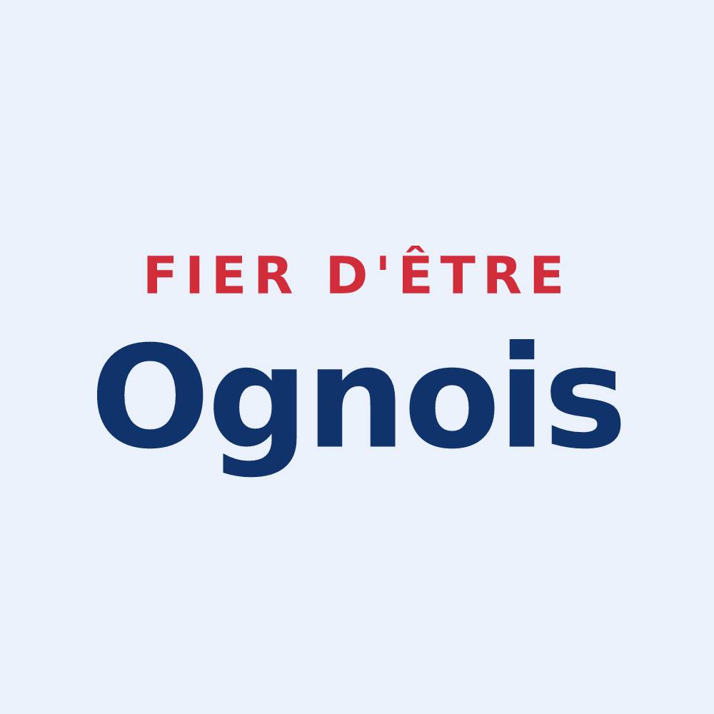 Sticker « Fier d'être Ognois » — design pour Ognes